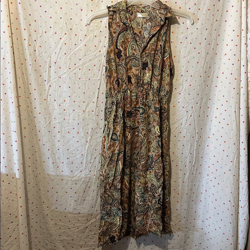 River Island Brown Paisley Dress